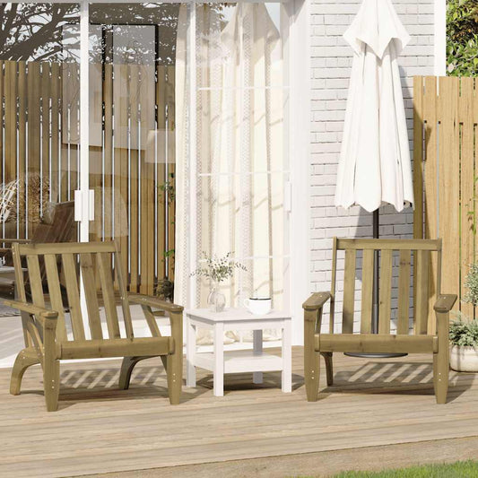 Chaises de jardin adirondack lot de 2 75x77x77 cm