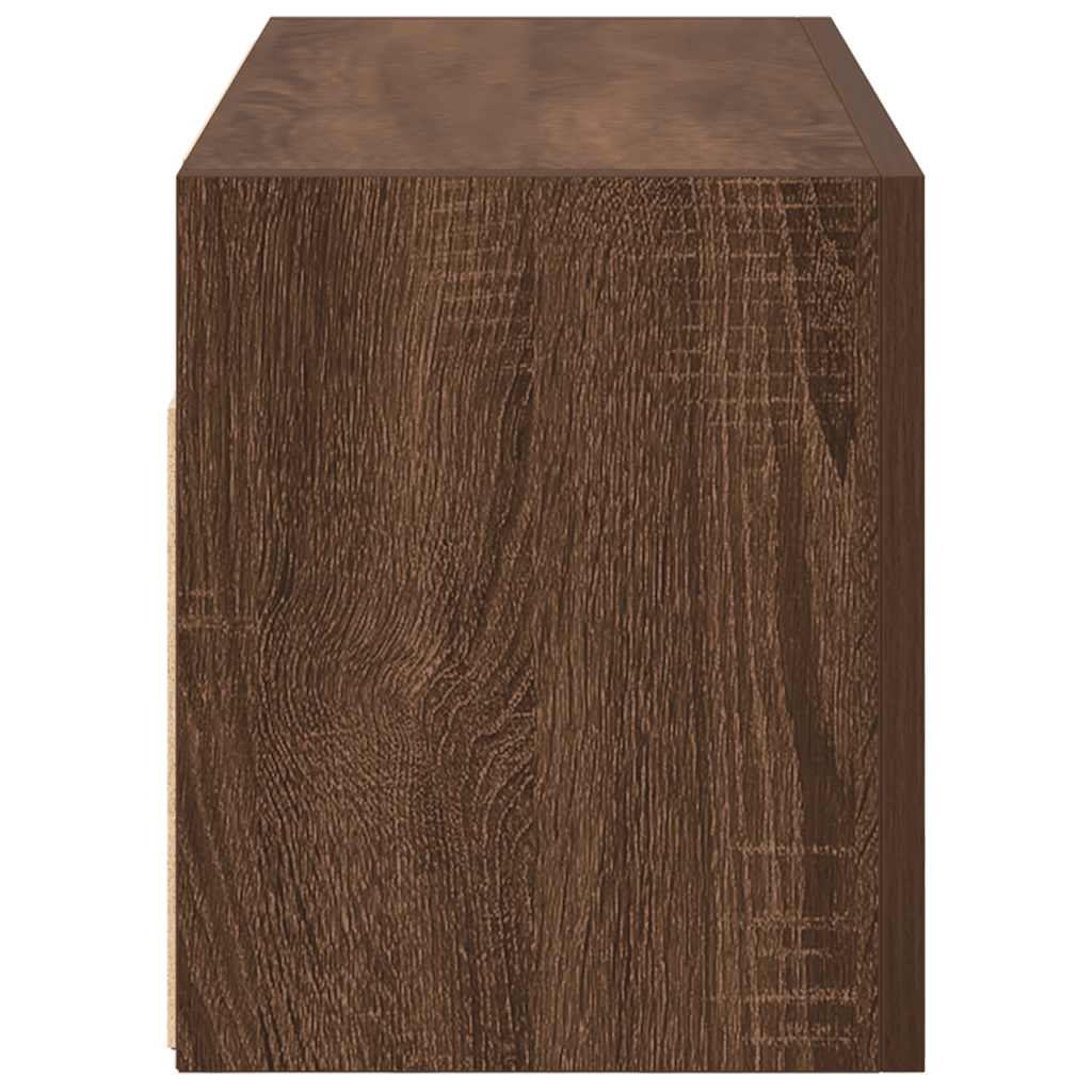 Armoire murale de bain chêne marron 60x25x30 cm bois ingénierie