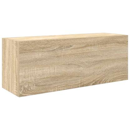 Armoire murale de bain chêne sonoma 80x25x30 cm bois ingénierie