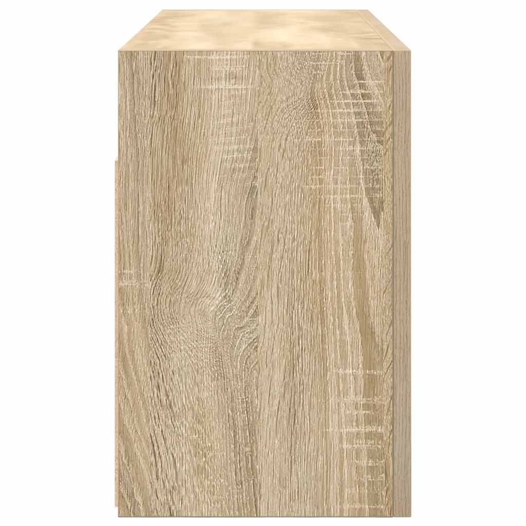 Armoire murale de bain chêne sonoma 80x25x40 cm bois ingénierie