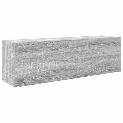 Armoire murale de bain sonoma gris 100x25x30 cm bois ingénierie