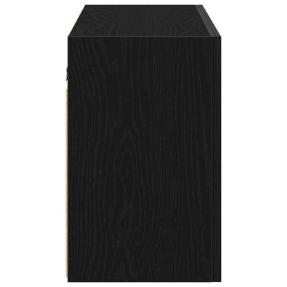 Armoire murale de bain noir 100x25x40 cm bois d'ingénierie