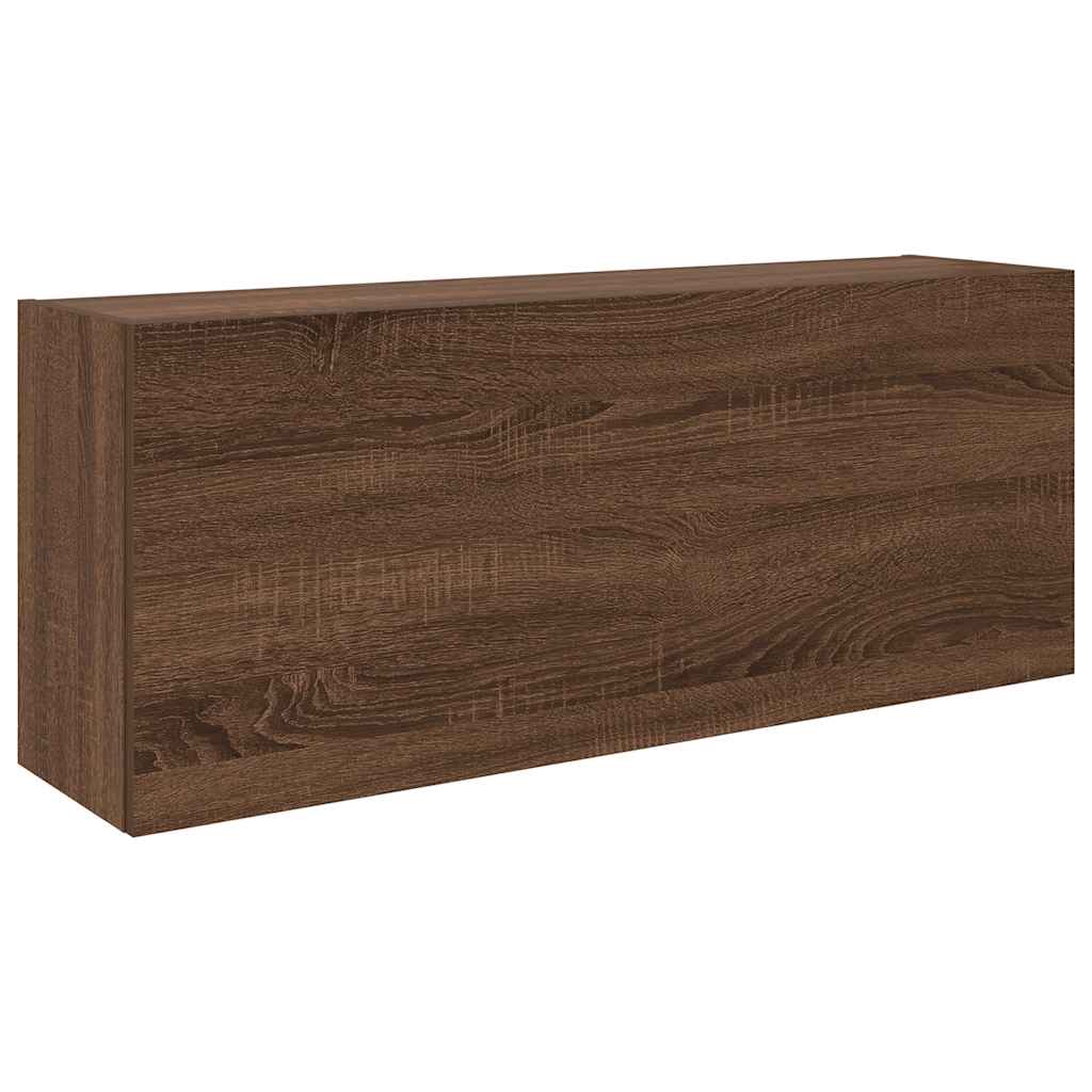 Armoire murale de bain chêne marron 100x25x40cm bois ingénierie