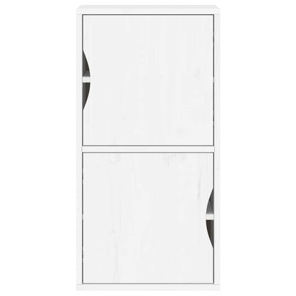 Armoire latérale ODDA blanc 40x24x79 cm bois massif pin