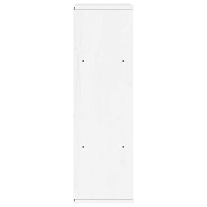 Armoire latérale ODDA blanc 40x24x79 cm bois massif pin