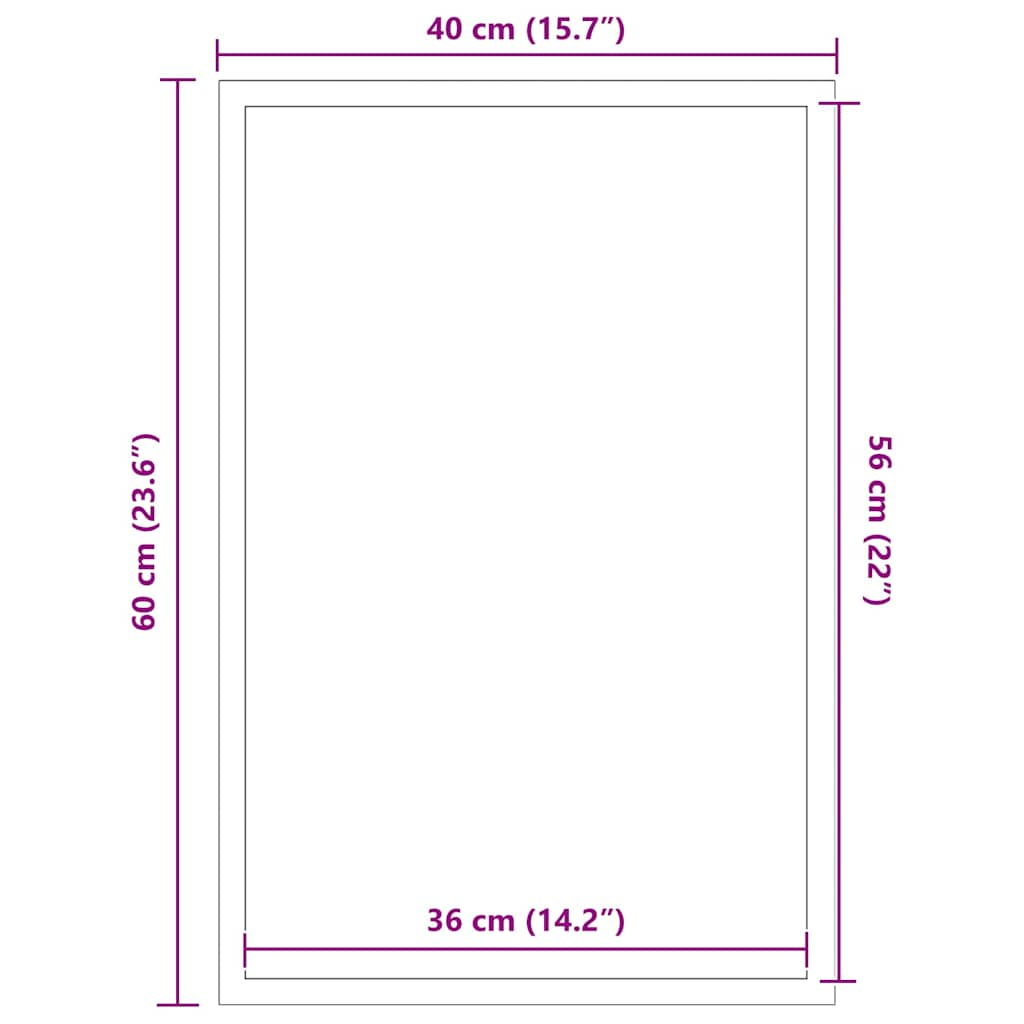 Paillasson Marron 40x60 cm