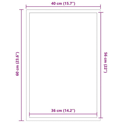 Paillasson Marron 40x60 cm