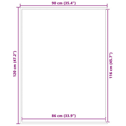 Paillasson marron 90x120 cm