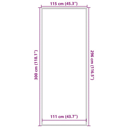 Paillasson marron 115x300 cm