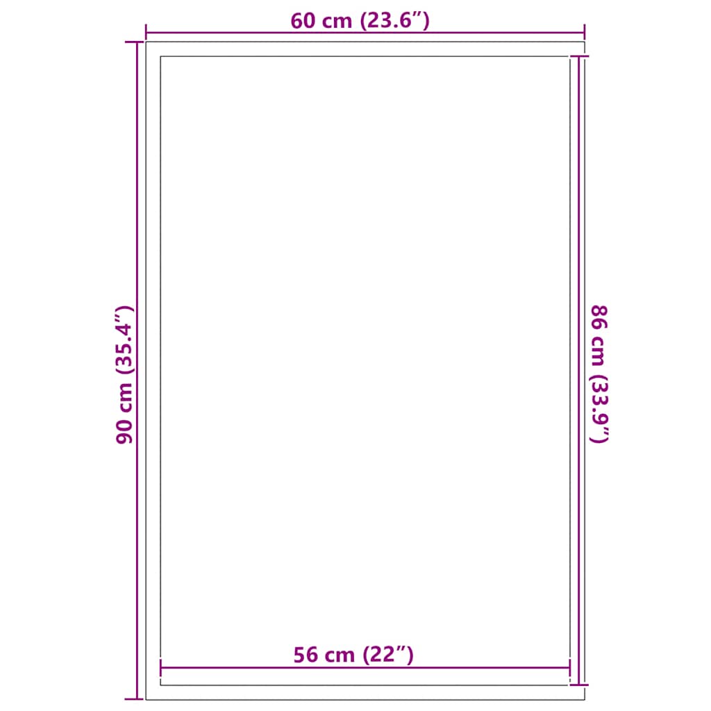 Paillasson marron 60x90 cm