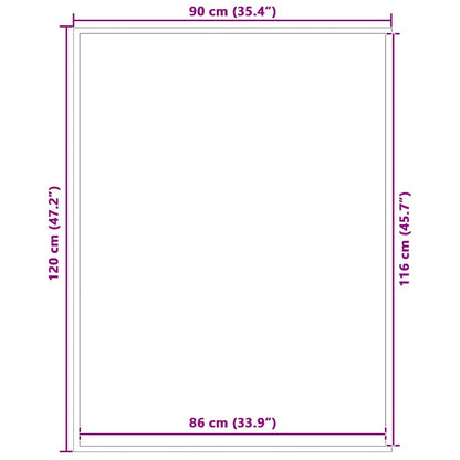 Paillasson marron 90x120 cm