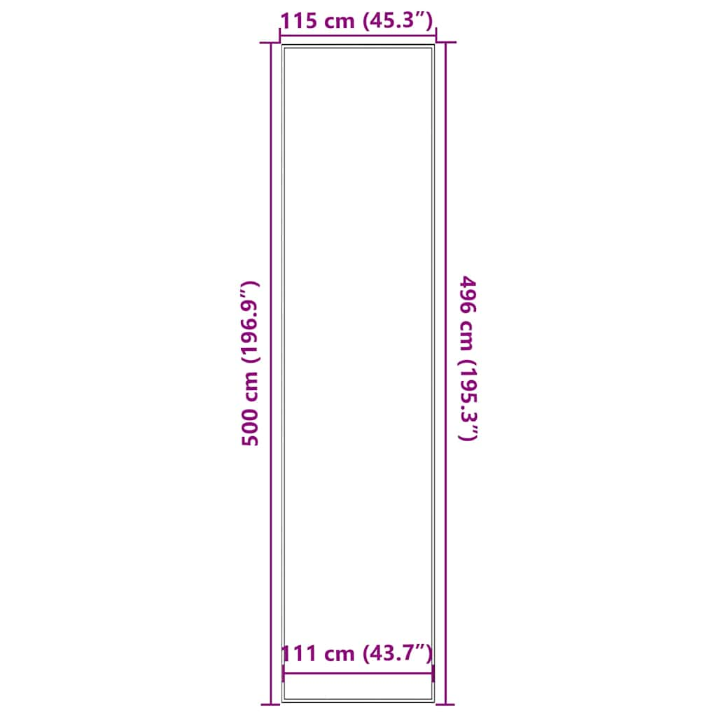 Paillasson marron 115x500 cm