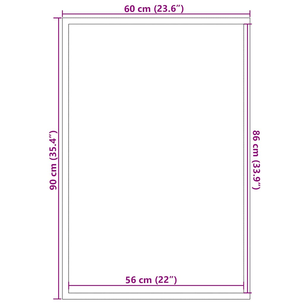 Paillasson gris 60x90 cm