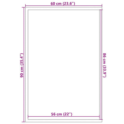 Paillasson gris 60x90 cm