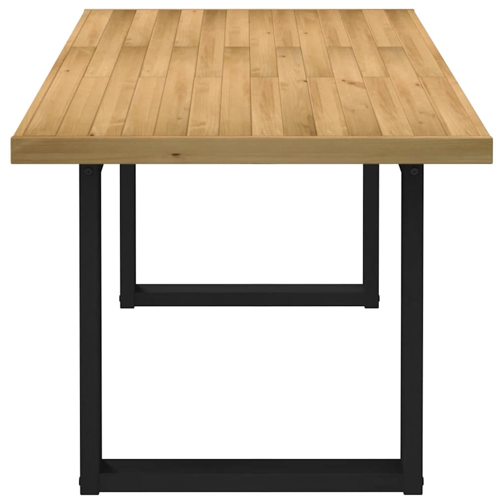 Table à manger NOAIN pieds en forme de U 180x90x75cm massif pin