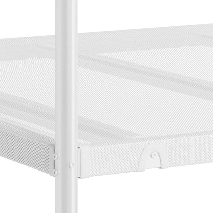 Lit superposé sans matelas blanc 90x190 cm acier