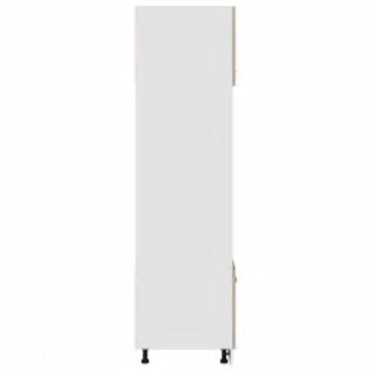 Armoire à micro-ondes Chêne sonoma 60x57x207 cm Aggloméré