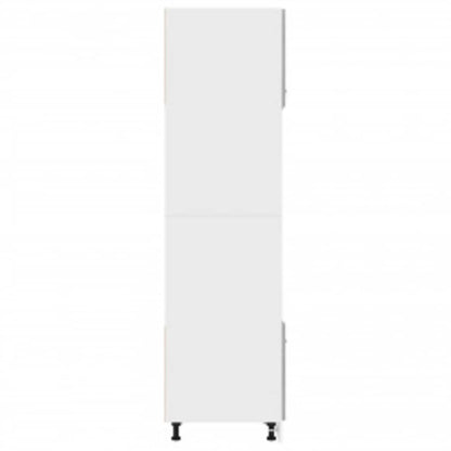 Armoire à micro-ondes Sonoma gris 60x57x207 cm