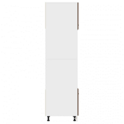 Armoire à micro-ondes Chêne marron 60x57x207 cm