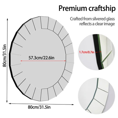 miroirs décoratifs ronds pour la décoration murale